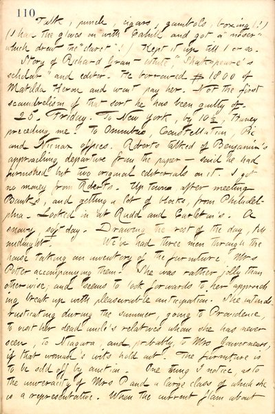 Thomas Butler Gunn Diaries - Volume 10, page 123, February 24-25, 1859 by Thomas Butler Gunn