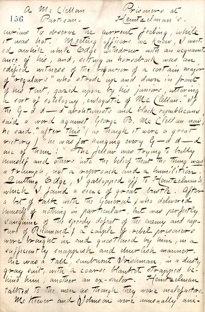 Thomas Butler Gunn Diaries - Volume 19, page 177, May 4, 1862 by Thomas Butler Gunn