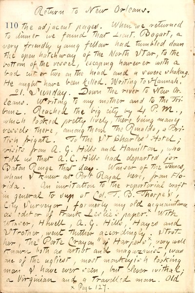 Thomas Butler Gunn Diaries- Volume 21, page 120, December 20, 1862 by Thomas Butler Gunn
