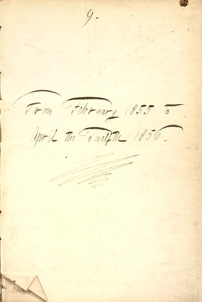 Thomas Butler Gunn Diaries - Volume 7, page 5, 1855-1856 by Thomas Butler Gunn