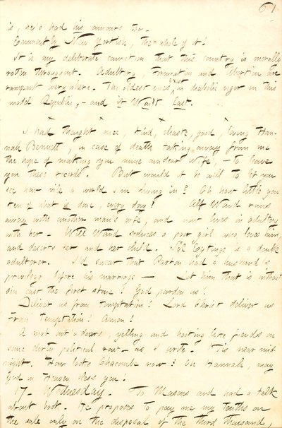 Thomas Butler Gunn Diaries - Volume 8, page 68, September 16-17, 1856 by Thomas Butler Gunn