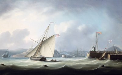 The Arrival of George IV at Leith Harbour, 1822 by Thomas Buttersworth
