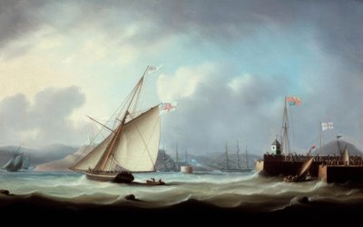 The Arrival of George IV at Leith Harbour by Thomas Buttersworth