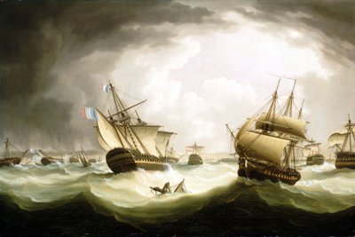 The Battle of Trafalgar, 21 October 1805, End of the Action, Early 19th Century by Thomas Buttersworth