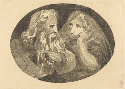 Lear and Cordelia by Thomas Butts, Jr. after William Blake