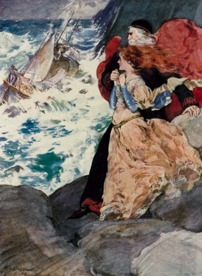 Prospero and Miranda Watch the Tempest by Thomas Cantrell Dugdale