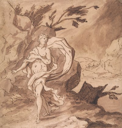 Anna lamenting the absence of Tobias (Tobit 10:7) by Thomas Carwitham