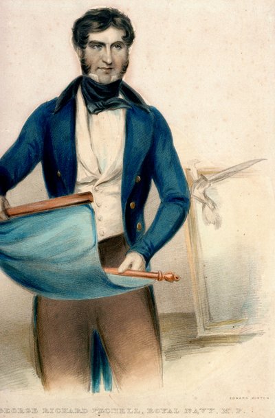Captain George Richard Pechell, Royal Navy, M.P by Thomas Charles (after) Wageman