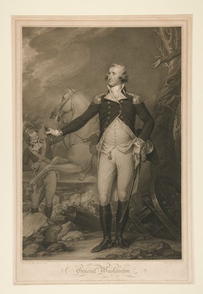 George Washington at the Battle of Trenton (1792) by Thomas Cheesman