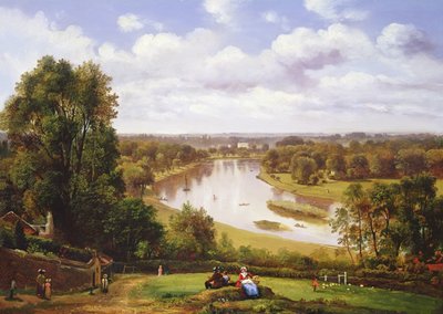 View of the River Thames from Richmond Hill by Thomas Christopher Hofland