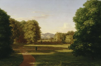 Gardens of the Van Rensselaer Manor House by Thomas Cole