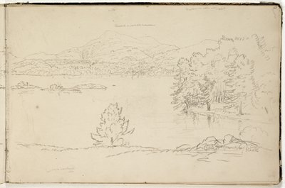 Hoosick or Saddle Mountain and Lake near Pittsfield, c.1832 by Thomas Cole