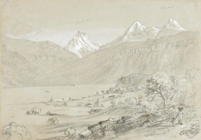 Landscape with Jungfrau by Thomas Cole