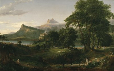 The Course of Empire: The Arcadian or Pastoral State, c.1836 by Thomas Cole