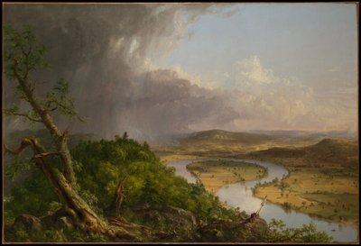 View from Mount Holyoke, Northampton, Massachusetts, after a Thunderstorm—The Oxbow by Thomas Cole