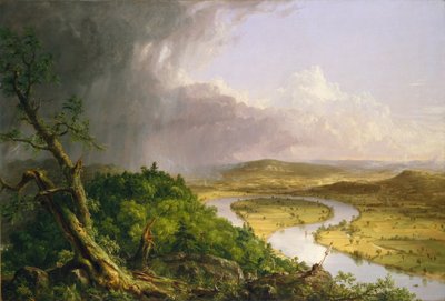 View from Mount Holyoke, Northampton, Massachusetts, after a Thunderstorm—The Oxbow by Thomas Cole