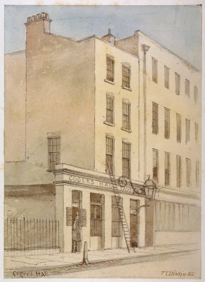 Bride Lane, City of London by Thomas Colman Dibdin