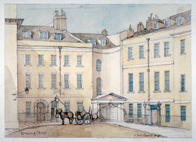 View of Downing Street, Westminster, London by Thomas Colman Dibdin