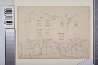 View of Buildings in Church Street, Hackney, c.1835 by Thomas Colman Dibdin