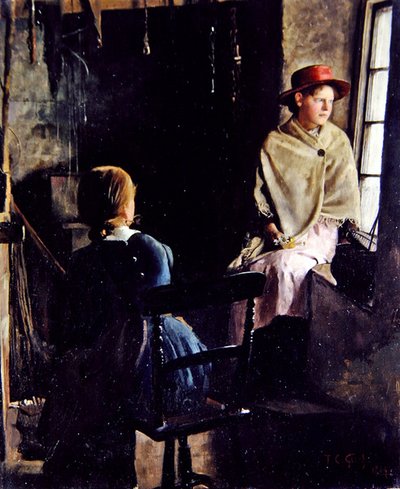 A Cottage Interior, Newlyn (1884) by Thomas Cooper Gotch