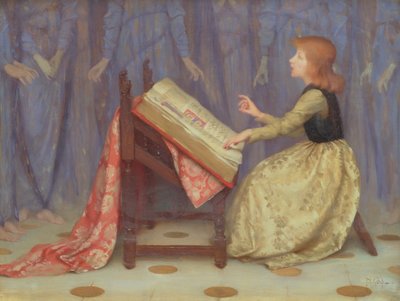 Girl Seated in an Interior by Thomas Cooper Gotch