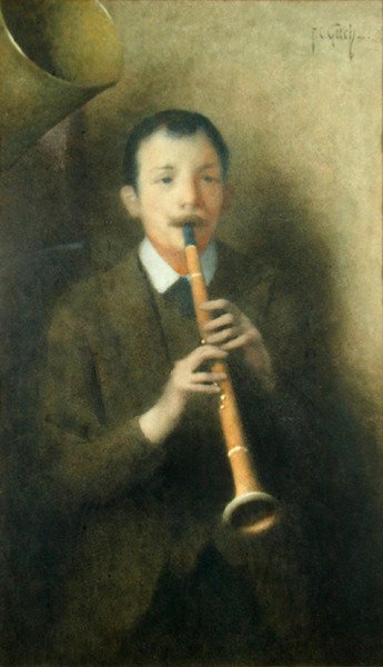 The Clarinet Player, c.1892 by Thomas Cooper Gotch