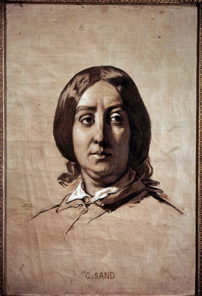 Portrait of Georges Sand by Thomas Couture