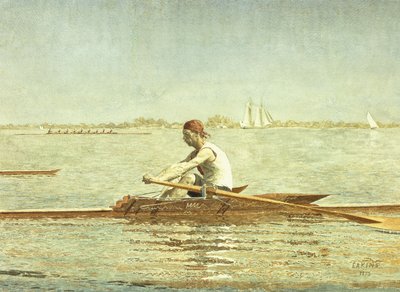 John Biglin in a Single Scull by Thomas Cowperthwait Eakins