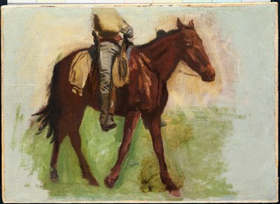 Sketch for Cowboys in the Badlands by Thomas Cowperthwait Eakins