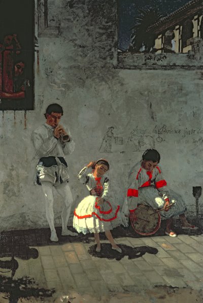 Street Scene in Seville by Thomas Cowperthwait Eakins