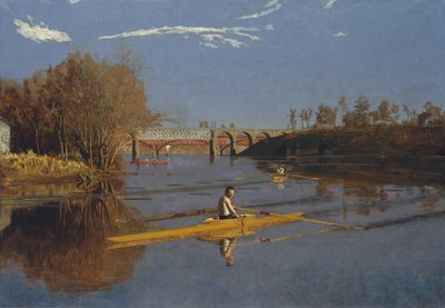 The Champion Single Sculls (Max Schmitt in a Single Scull) by Thomas Cowperthwait Eakins