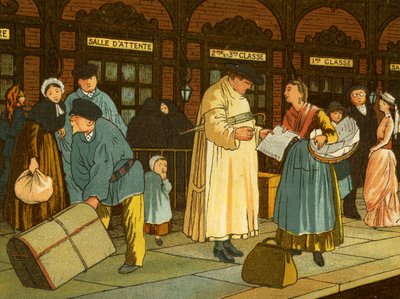 Train Platform at Station in Northern France by Thomas Crane