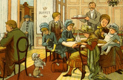 Victorian Holidays - Refreshments in the Buffet by Thomas Crane