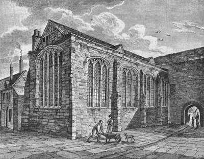 North-east view of the Chapel of the Holy Trinity, Leadenhall, City of London by Thomas Dale