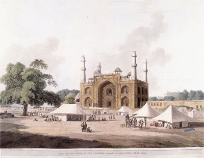 Gate of the Tomb of the Emperor Akbar by Thomas Daniell