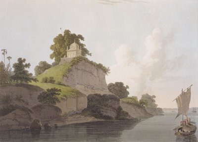 Hindoo Temple near Currah, on the River Ganges, from 