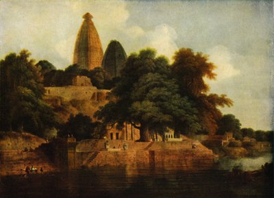 Hindu Temple at Bindrabund on the Jumna, 1797, 1922 by Thomas Daniell