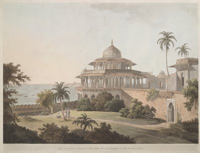 The Chalees Satoon in the Fort of Allahabad on the River Jumna by Thomas Daniell