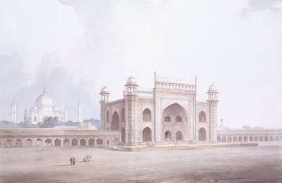 The Gateway of the Taj Mahal, Agra, Uttar Pradesh by Thomas Daniell