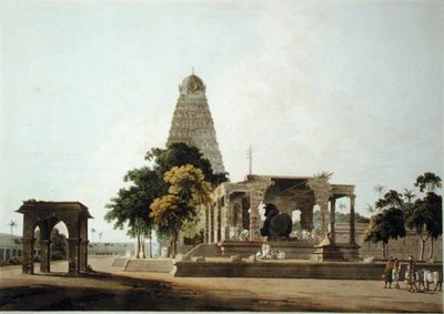 The Great Bull, A Hindoo Idol, At Tanjore, plate XXII from 