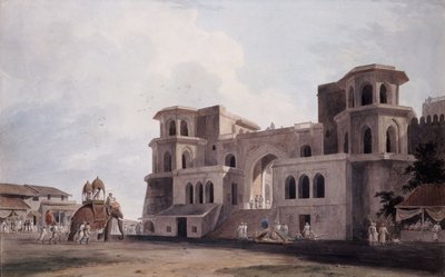 The Panch Mahal Gate, Lucknow, Uttar Pradesh by Thomas Daniell