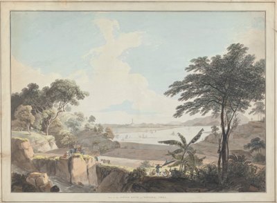 View of the Canton River, near Whampoa, China by Thomas Daniell