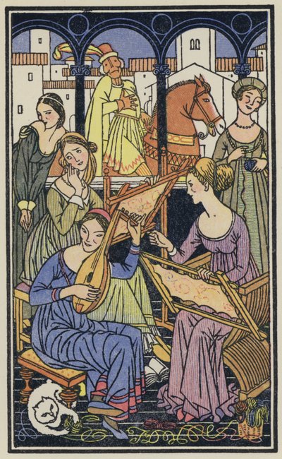 Illustration for The Decameron of Boccaccio by Thomas Derrick