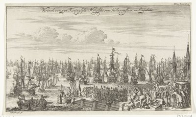 Departure of William III from Hellevoetsluis to England, 1688 by Thomas Doesburgh