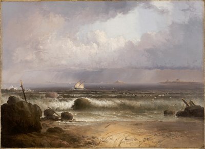 Coming Squall Nahant Beach with a Summer Shower by Thomas Doughty