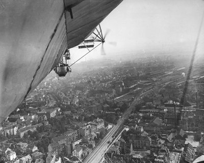 Aerial view from a Zeppelin by Thomas E. and Horace Grant Grant