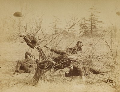 Four Male Students Reclining Al Fresco by Thomas Eakins