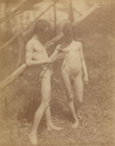 Two Male Nudes by Thomas Eakins
