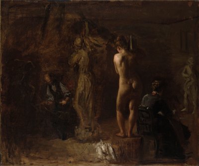 William Rush Carving His Allegorical Figure of the Schuylkill River, Study by Thomas Eakins