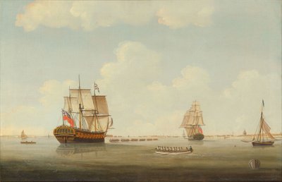 HMS Woolwich Under Tow by Thomas Elliott